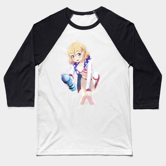 Kawaii Kanojo San From Rent A Girlfriend Baseball T-Shirt by Hentai-heaven